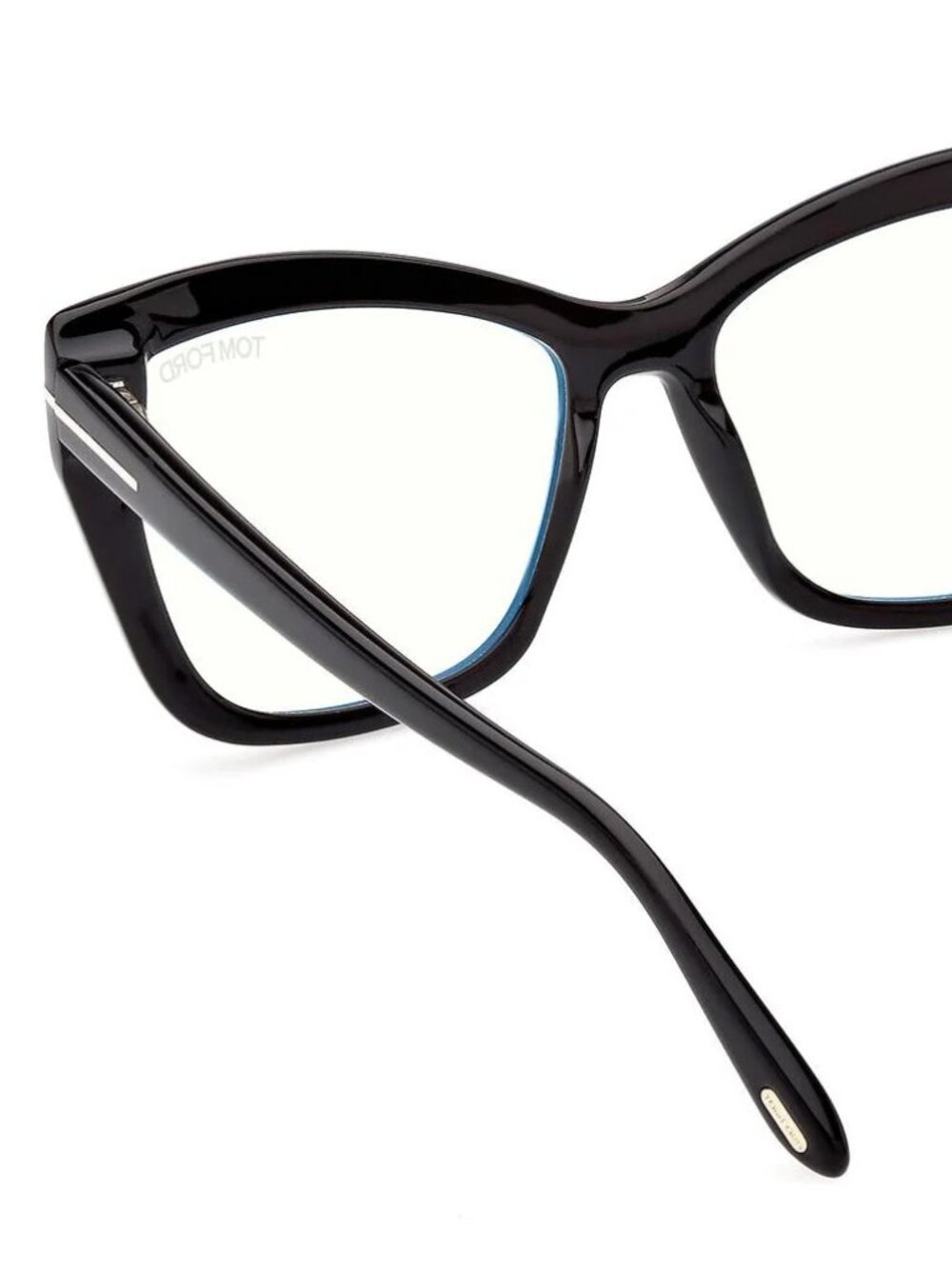 NEW TOM FORD TF5826-B 001 BLACK BLUE BLOCK LENS AUTHENTIC EYEGLASSES - Picture 5 of 8